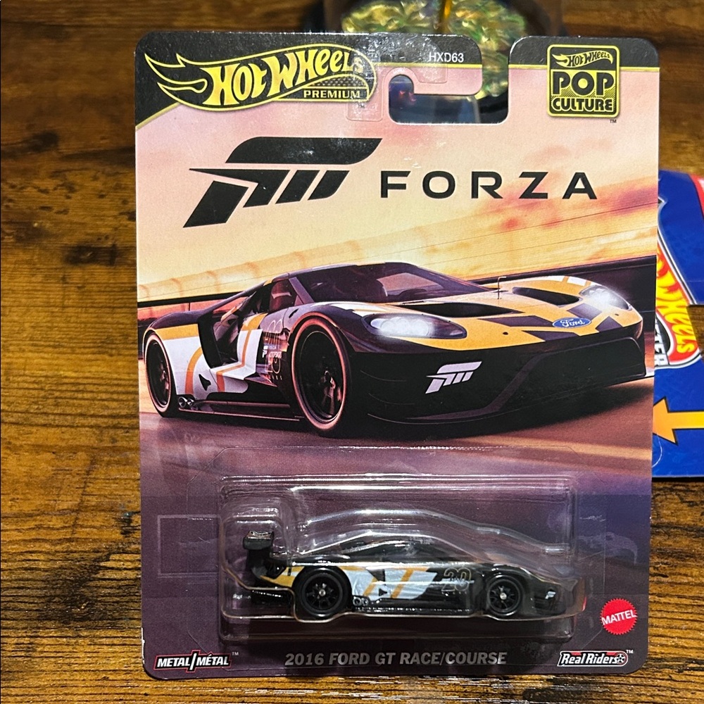 Hot Wheels Forza 2016 Ford GT Race Car - Black and White